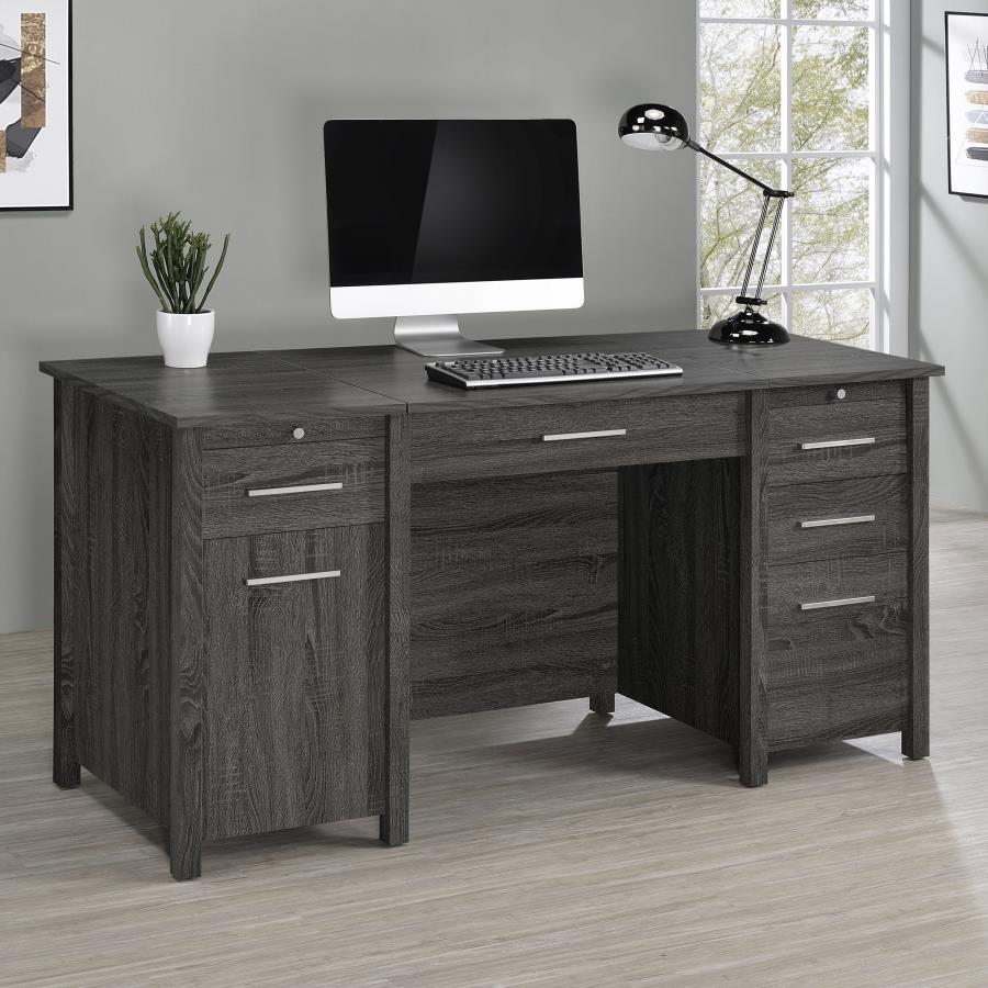 Dylan - Lift Top Desk - Gray