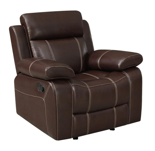 Myleene - Pillow Top Arm Glider Recliner - Brown
