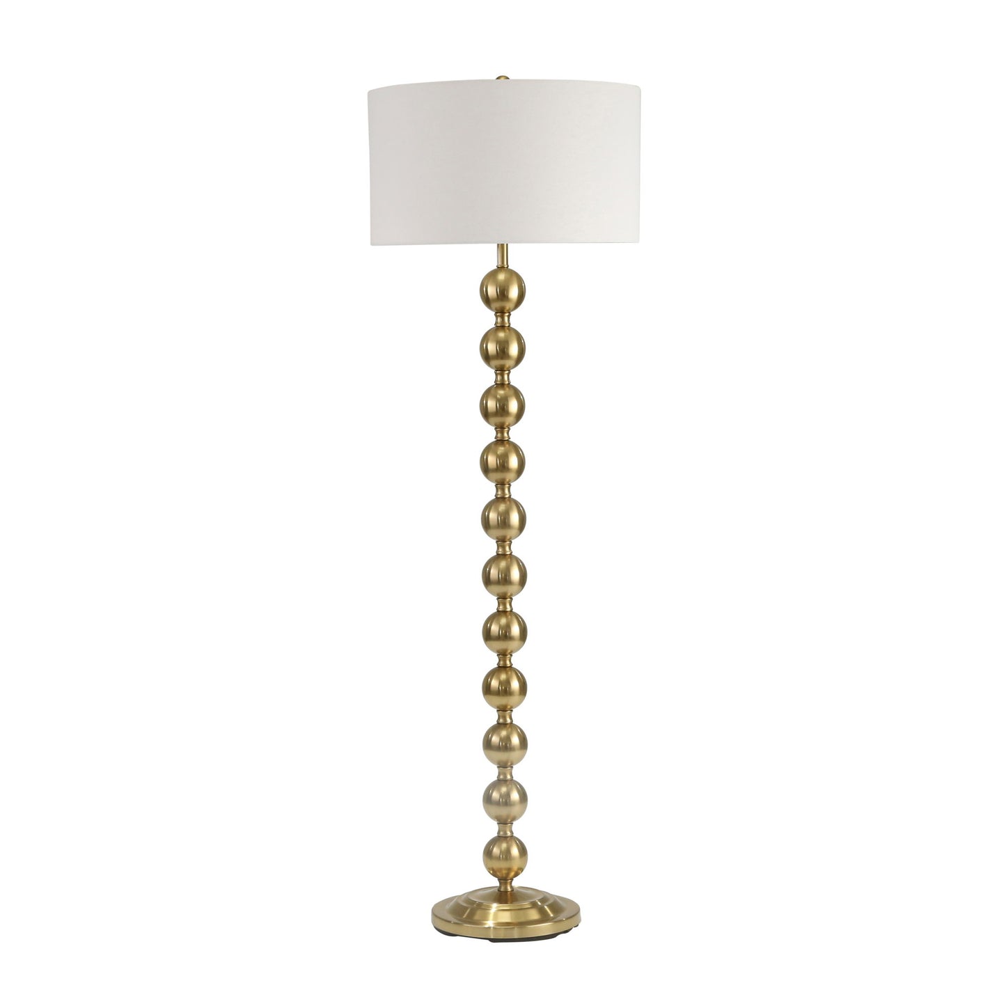 Metal Stacked Ball Floor Lamp 57" - Gold