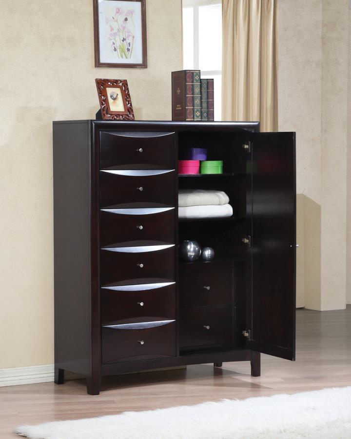 Phoenix - 6-Drawer Man's Chest - Brown