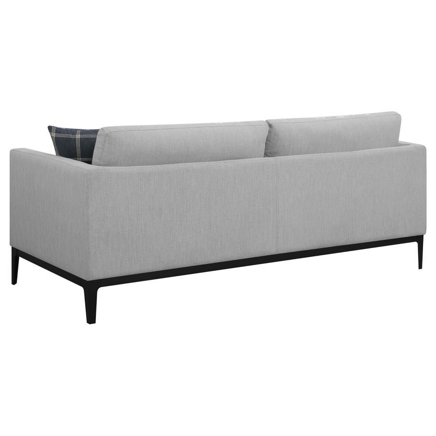 Apperson- 2 Piece Sofa and Loveseat - Pearl Silver