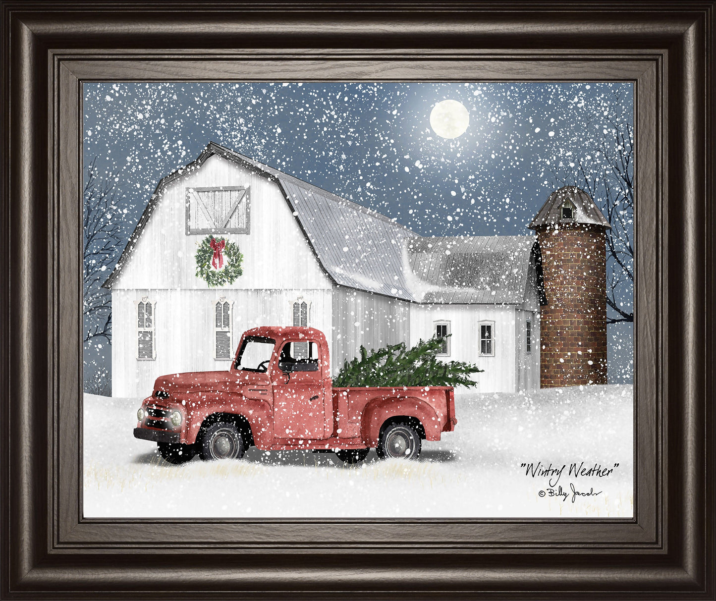 Wintry Weather By Billy Jacobs - Framed Print Wall Art