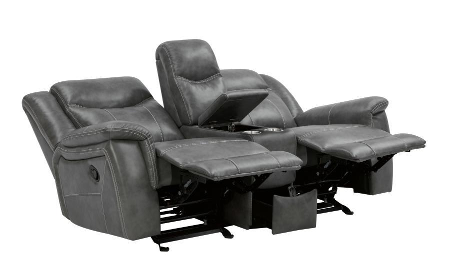 Conrad - Motion Loveseat - Gray