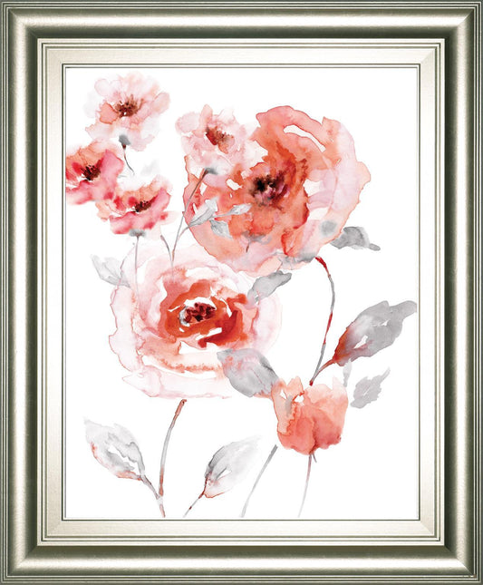 Translucent Blush II By Nan 22x26 - Red