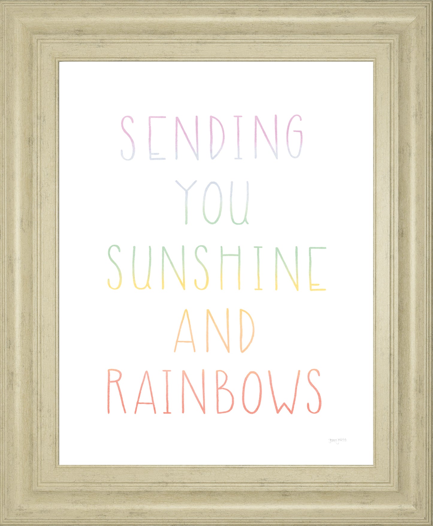 Lets Chase Rainbows VI By Jenaya Jackson - Framed Print Wall Art