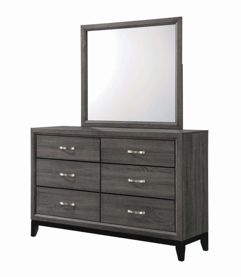 Watson 6-Drawer Dresser - Grey