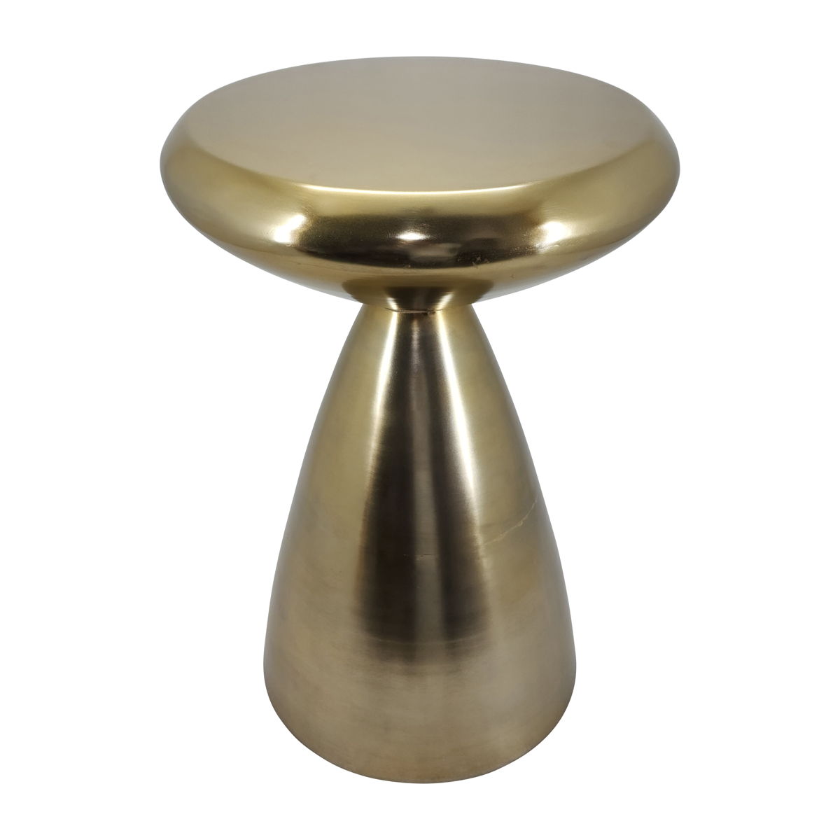 Metal Hourglass Accent Table 23" - Gold