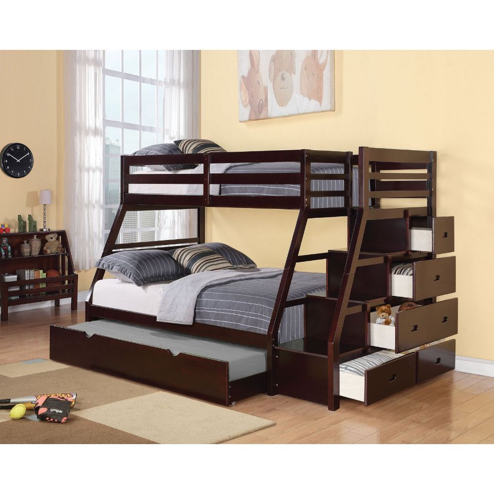 Jason - Twin Over Full Bunk Bed - Espresso