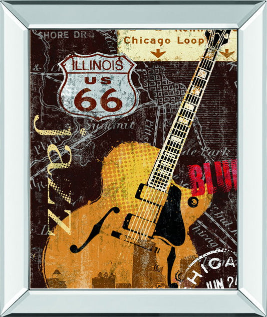 Chi-Town By Mallett, K - Mirror Framed Print Wall Art