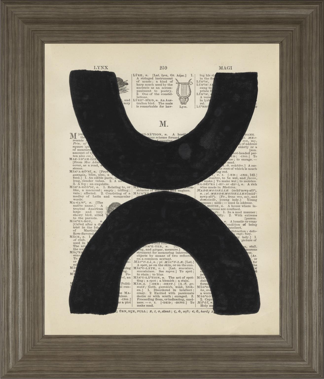 Modern Definition VII By Renee W. Stramel 22x26 - Black