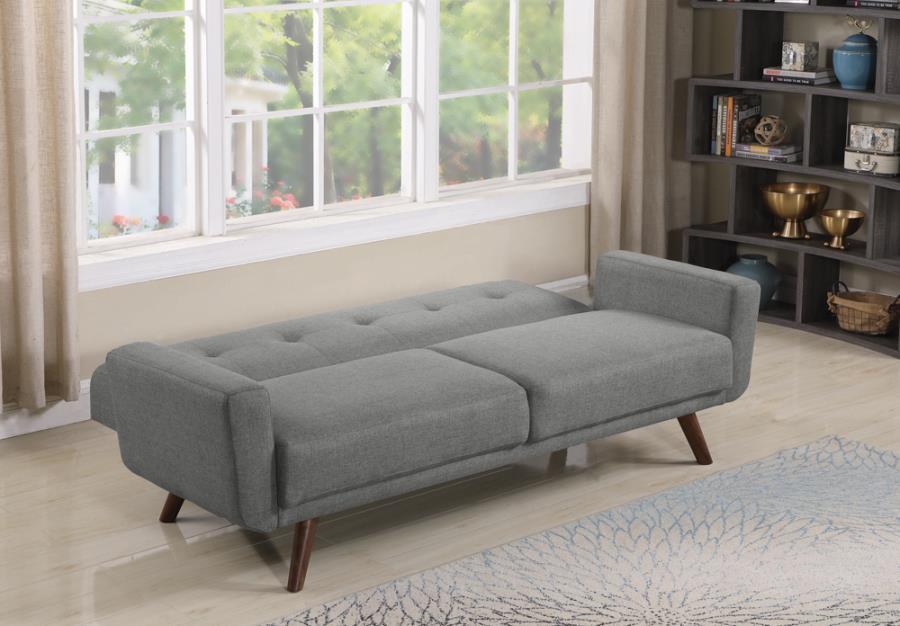 Hilda - Tufted Upholstered Sofa Bed - Gray
