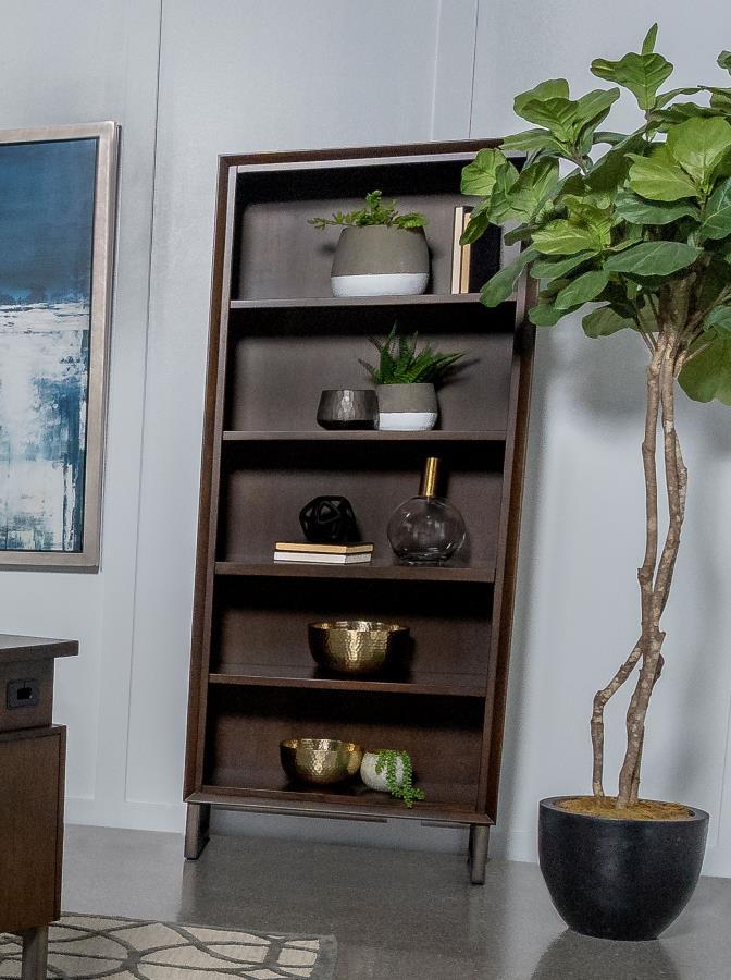 Bookcase Wood - Dark Brown