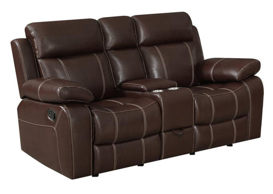 Myleene - Glider Loveseat with Console