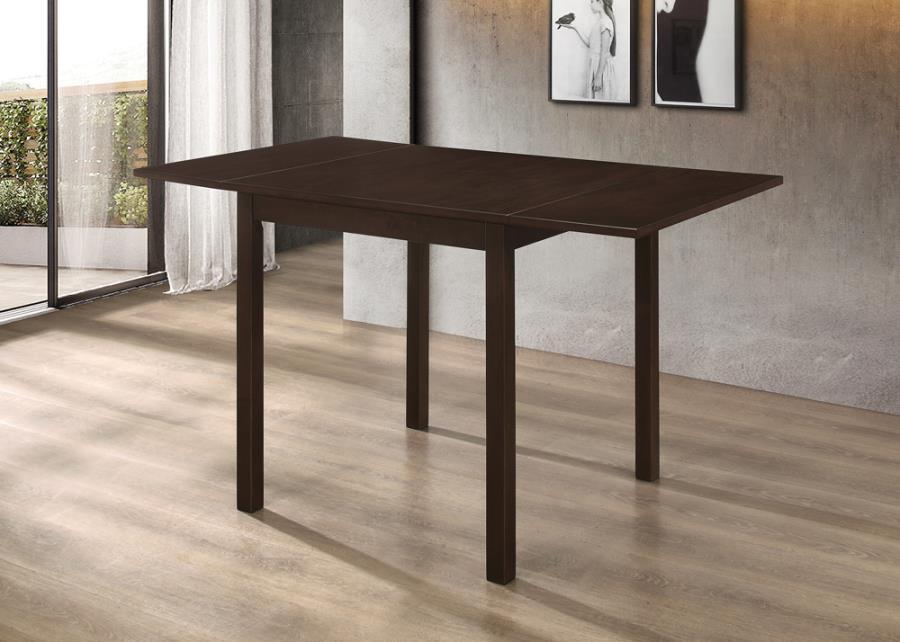 Kelso - Rectangular Dining Table With Drop Leaf - Brown