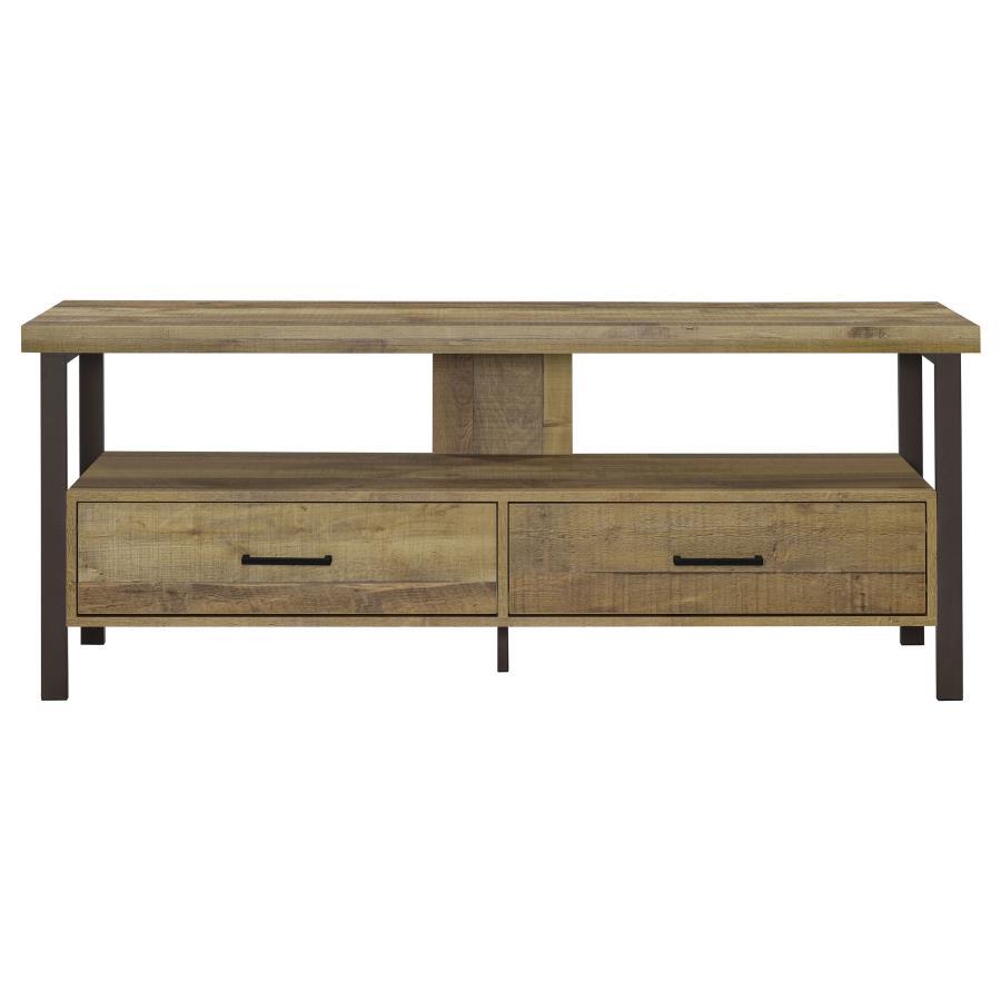 Coaster - 3-drawer Weathered Pine TV Console