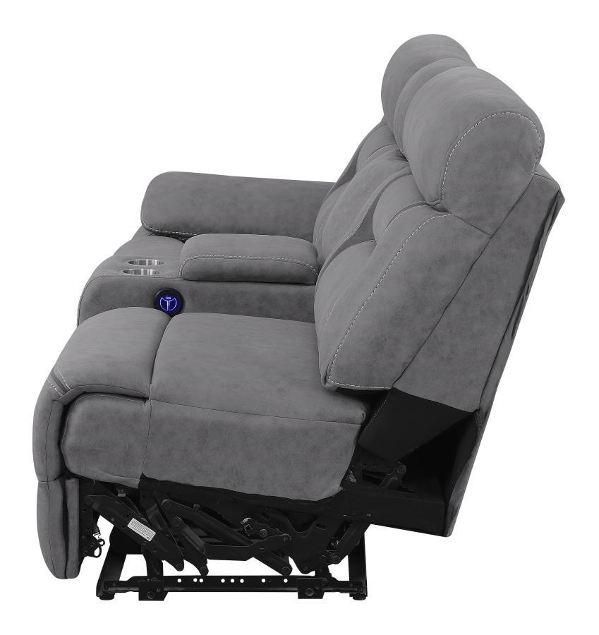 Laf Power Loveseat - Gray