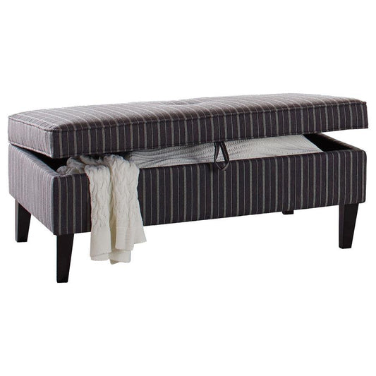 Ernest - Storage Ottoman - Black