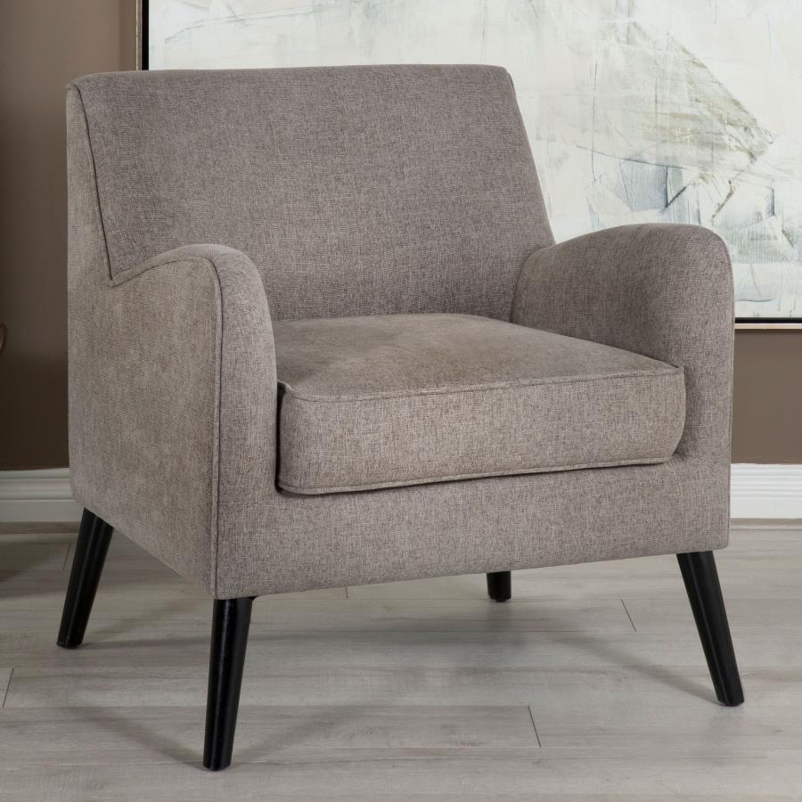 Charlie - Accent Chair With Angled Arms - Gray