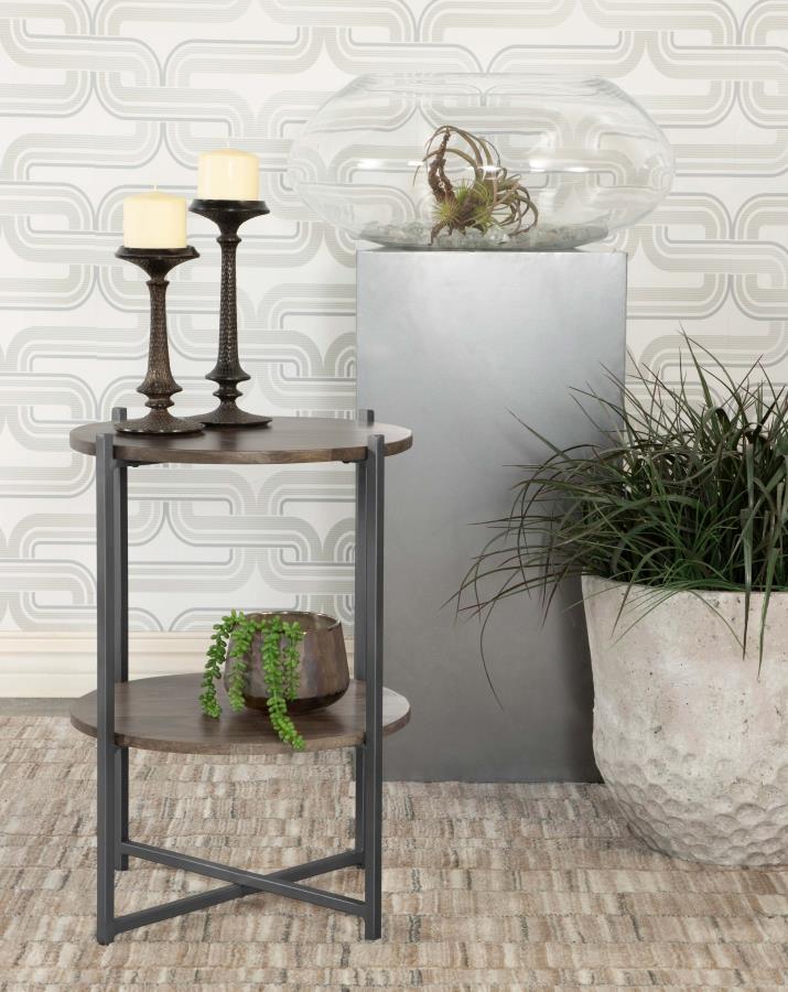 Axel - Open Airy Design Accent Table - Light Brown