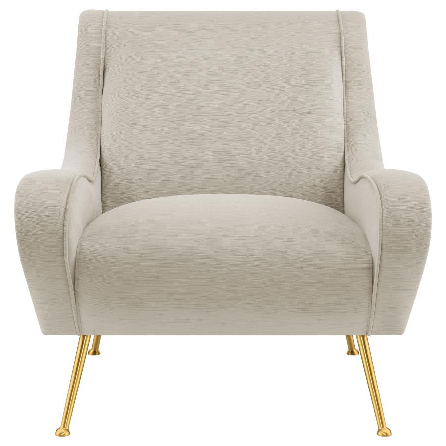 Upholstered Accent Chair - White