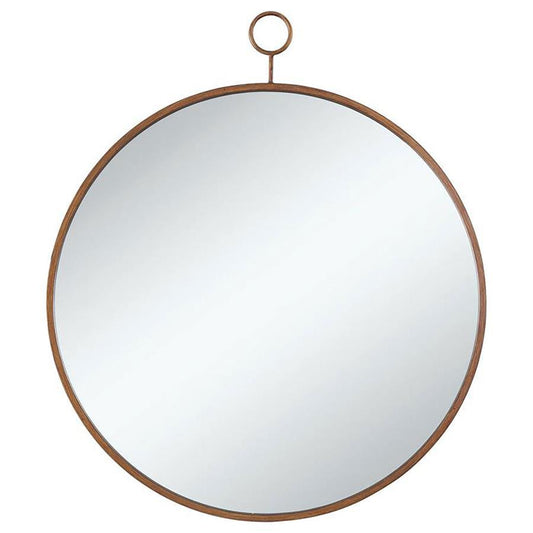 Eulaina - Round Mirror - Light Brown