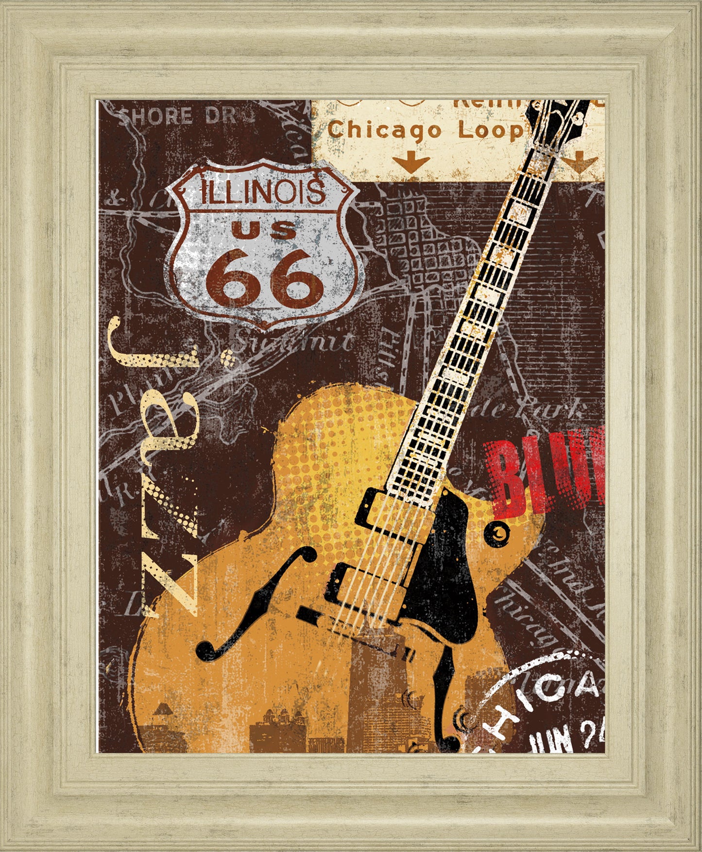 Chi-Town By Mallett, K - Framed Print Wall Art