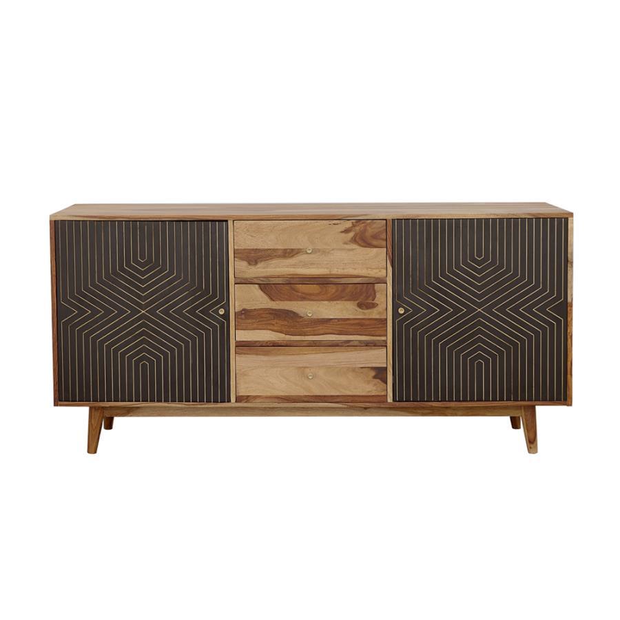 Partridge - Rectangular 2-door Server - Black
