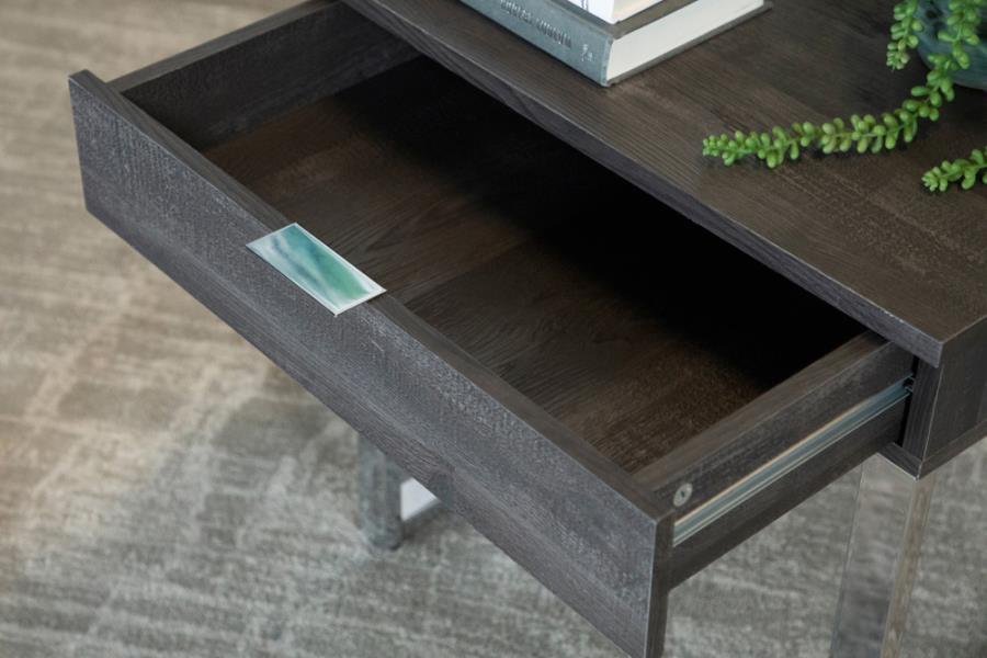 Baines - End Table - Dark Gray