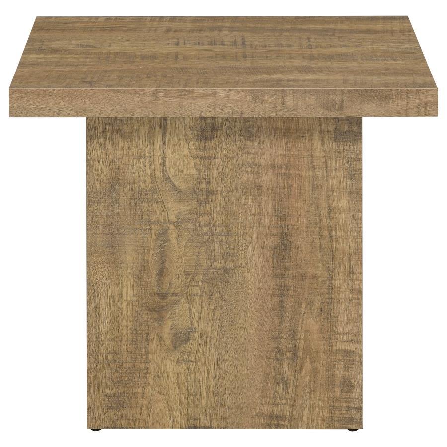 Square End Table - Dark Brown