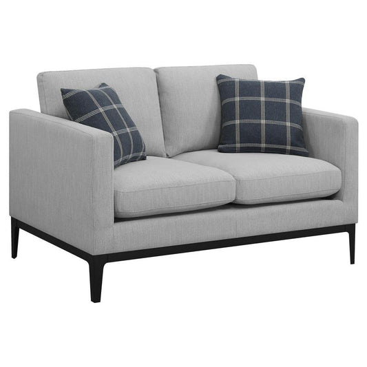 Apperson - Loveseat - Pearl Silver