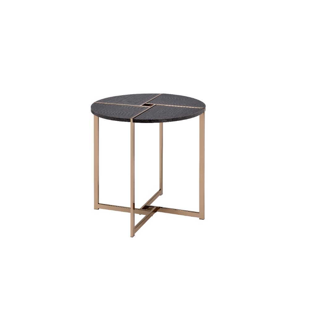 Bromia - End Table - Black & Champagne