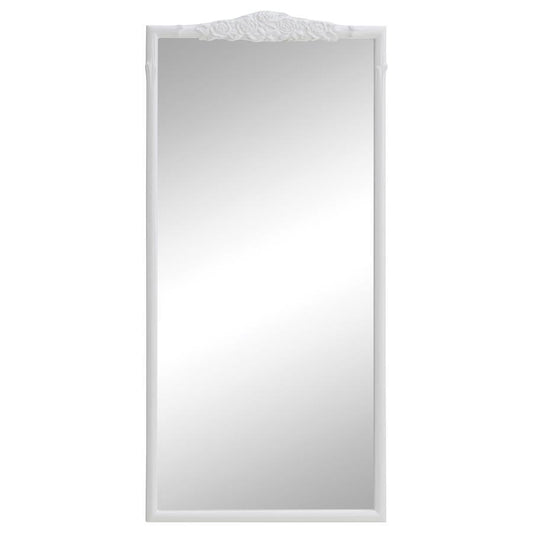 Sylvie - Rectangular Floor Mirror - White