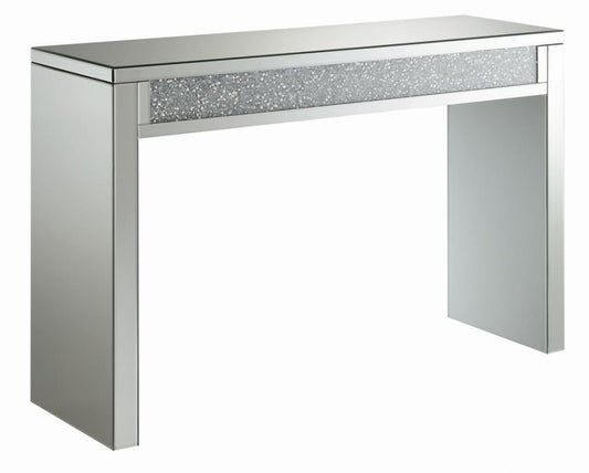 Gillian - Rectangular Sofa Table - Pearl Silver