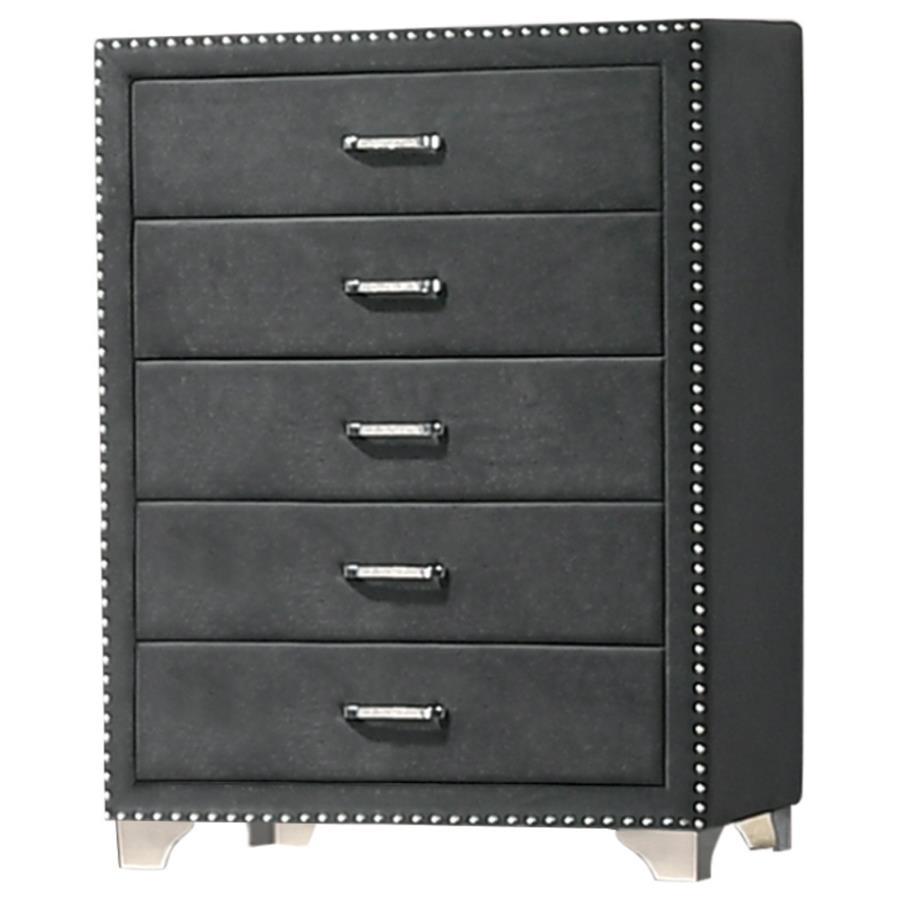 Melody - 5-drawer Upholstered Chest