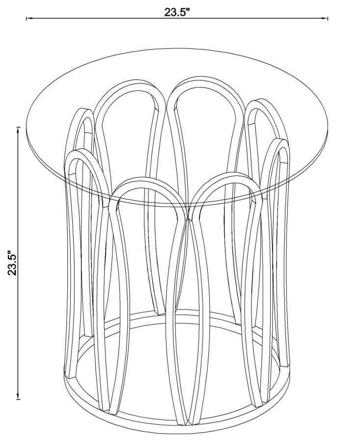 Monett - End Table - Yellow