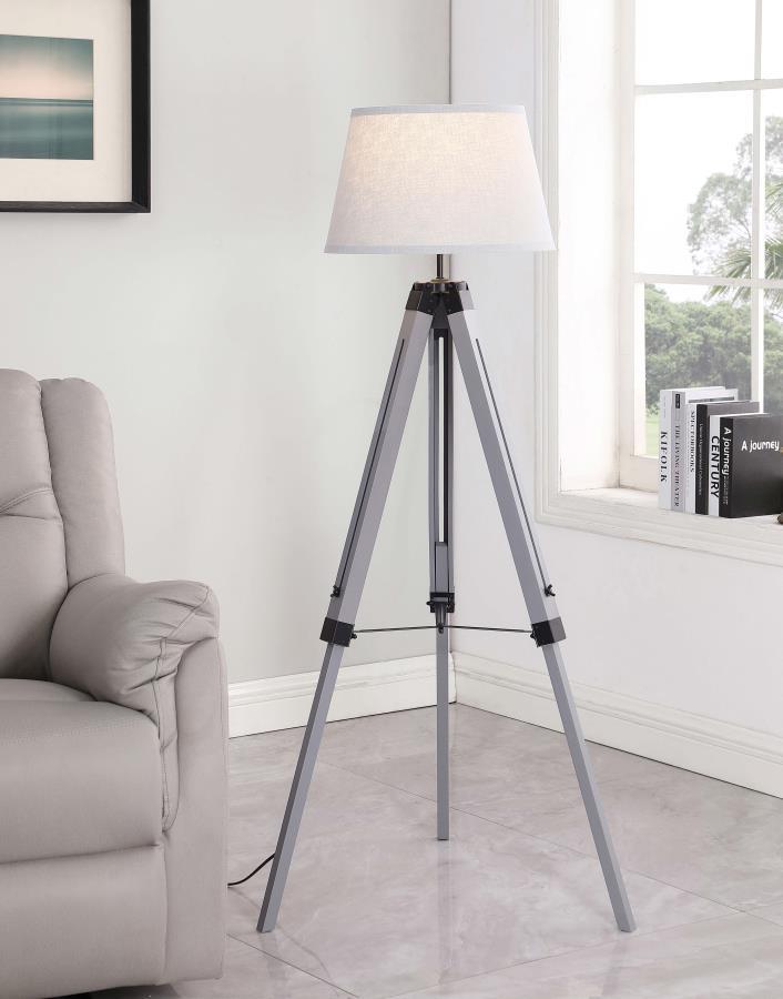 Floor Lamp Three Leg - Dark Gray