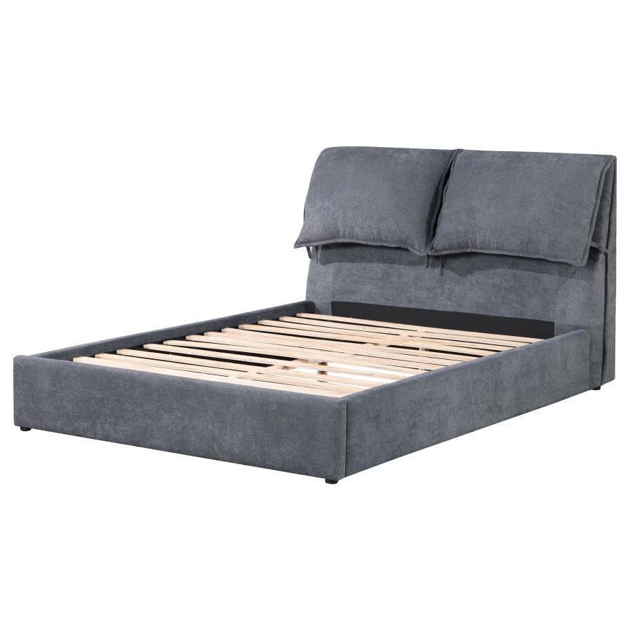 Queen Bed - Dark Grey