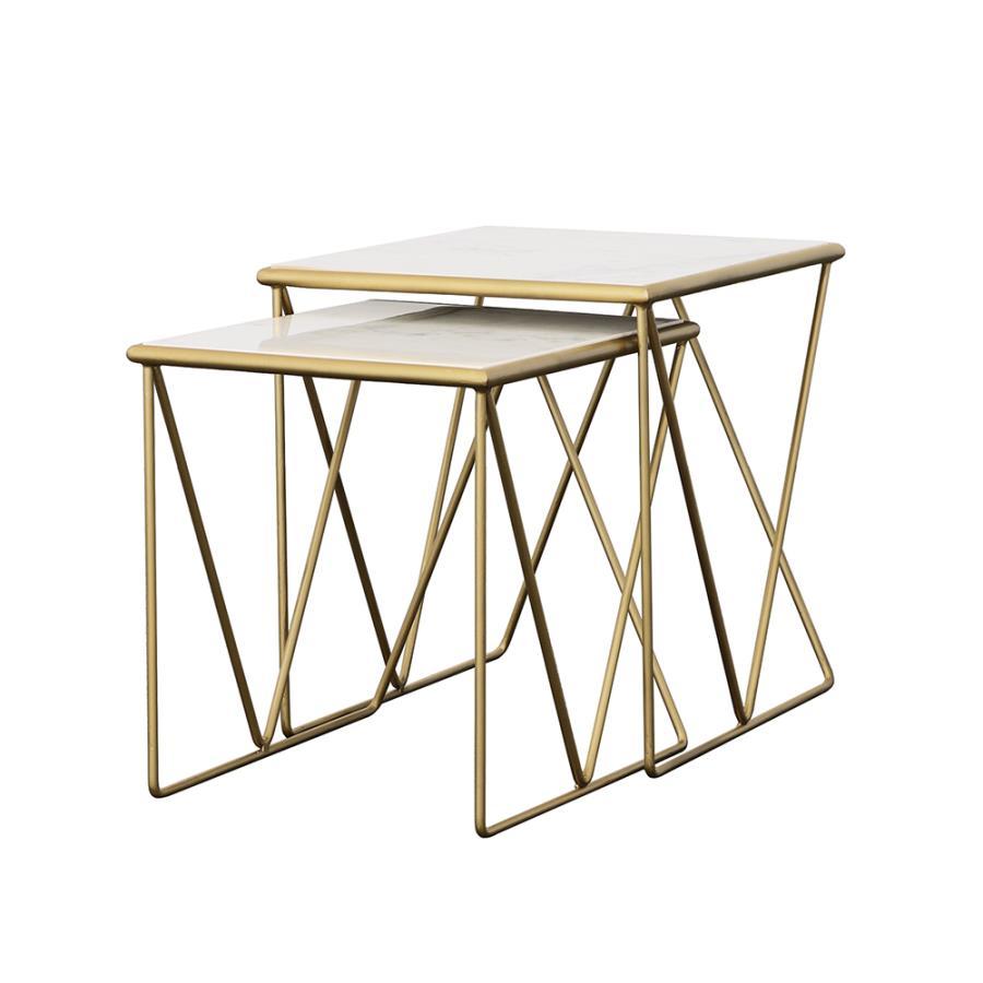 Bette - 2-Piece Nesting Table Set - Yellow