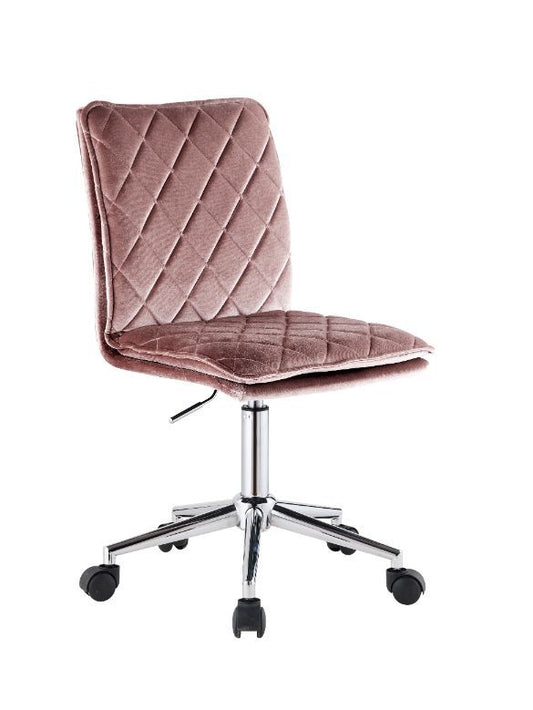 Aestris - Office Chair - Pink Velvet