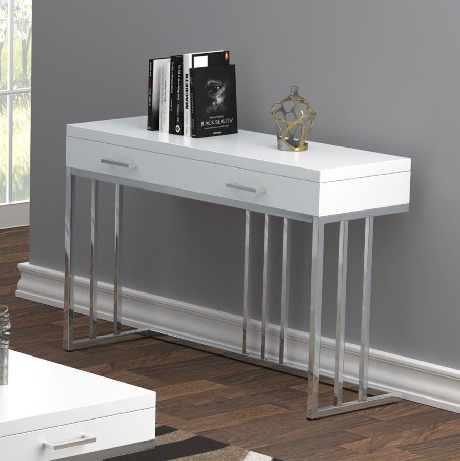 Dalya - 2-Drawer Rectangular Sofa Table - White