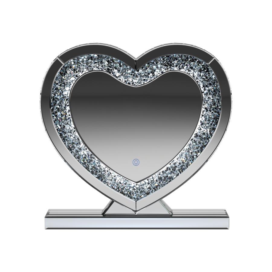 Euston - Heart Shape Table Mirror - Gray