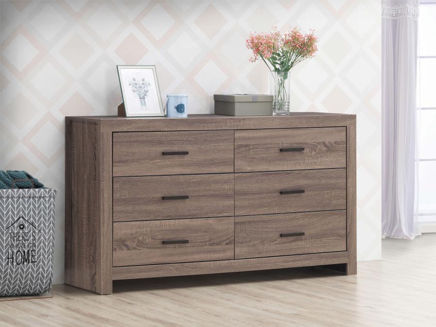 Brantford - 6-Drawer Dresser - Barrel Oak