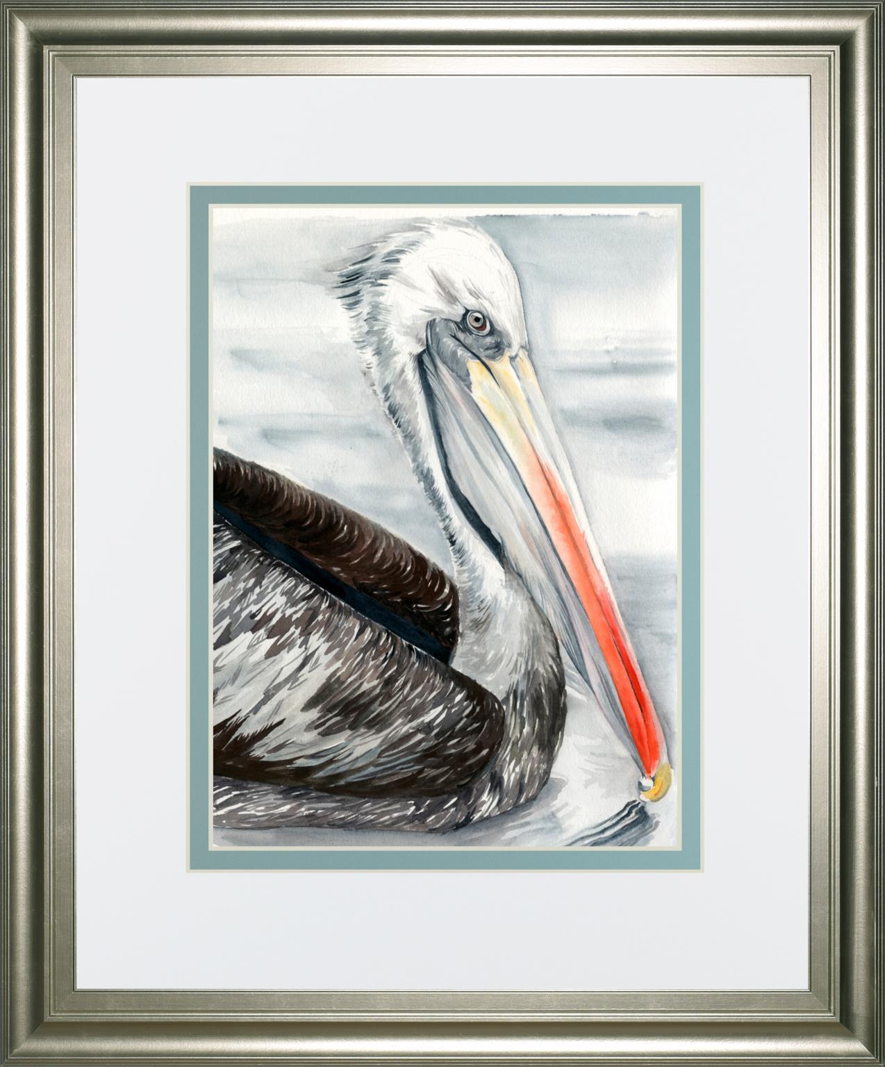 Grey Pelican I By Jennifer Paxton Parker 34x40 - Dark Gray