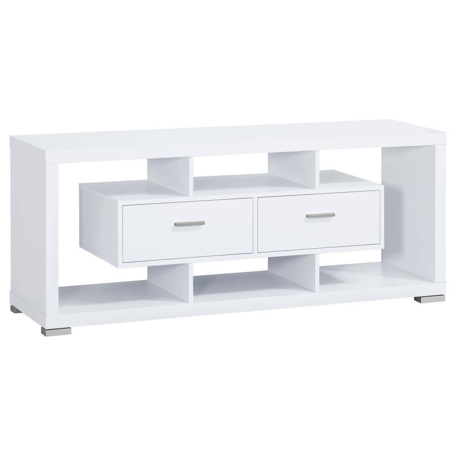 Coaster - Geometrical 2-drawer Rectangular TV Console