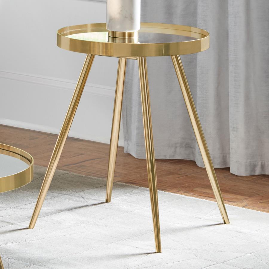 Kaelyn - End Table - Gold