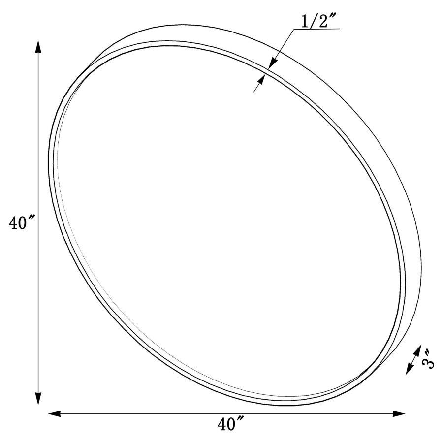 O'Malley - Round Wall Mirror - Yellow