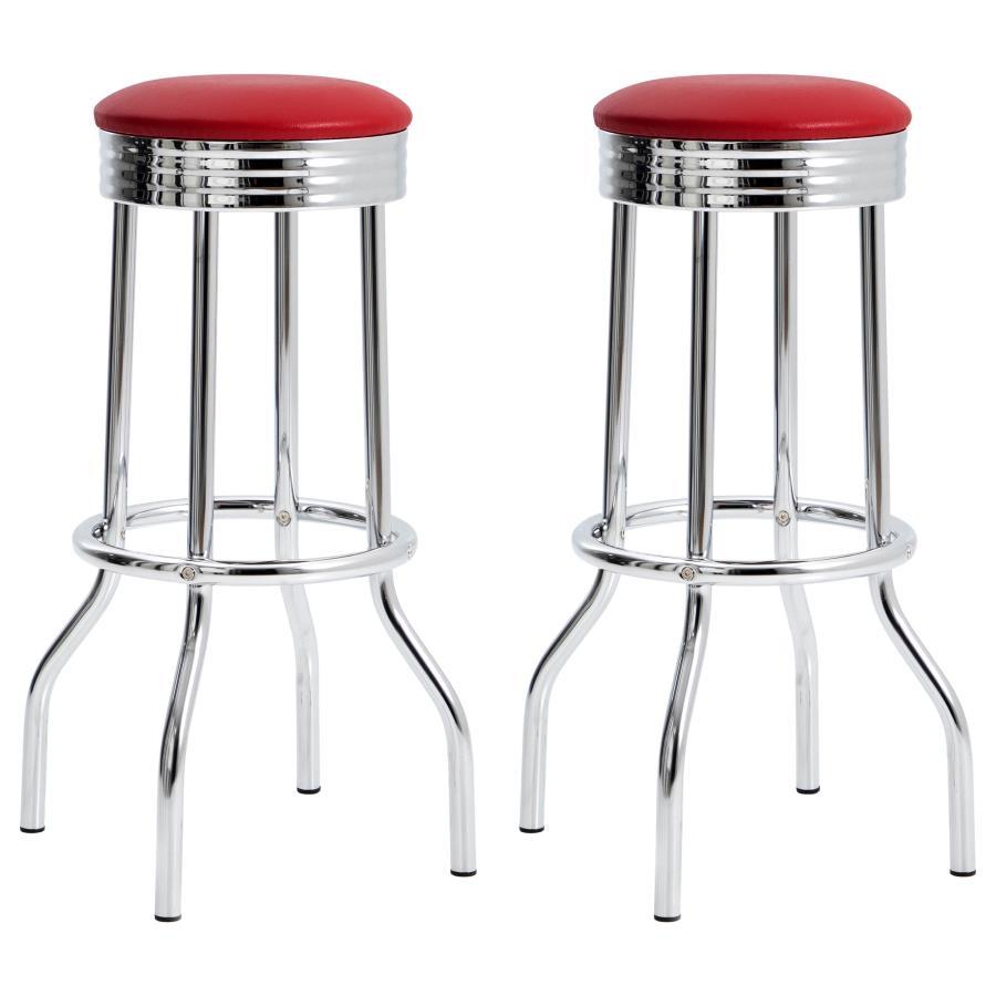 Coaster - Upholstered Top Bar Stools (Set of 2)