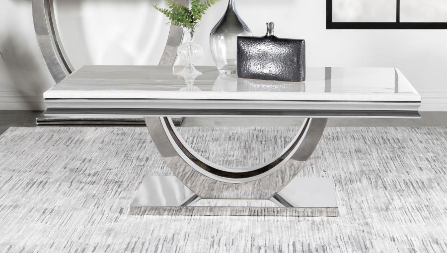 Adabella - Coffee Table - Pearl Silver