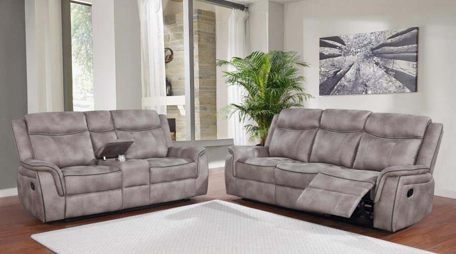 Lawrence - 2 Piece Living Room Set - Pearl Silver