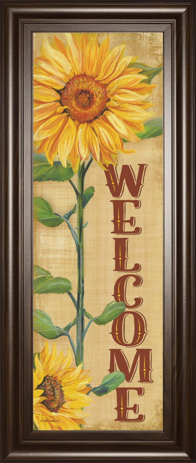 Welcome Sunflower By Ed Wargo 18x42 - Yellow